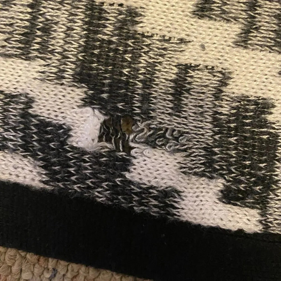 NOBO Southwestern Duster Cardigan Sweater Aztec Knit Artsy Women M Grunge Y2K - Picture 10 of 10